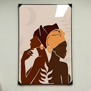 그림 액자 팝아트 인테리어소품 흑인여성그림 인물액자 모던아트 대형 포스터 거실 카페 벽걸이 장식용으로 아주 좋아요 이미지