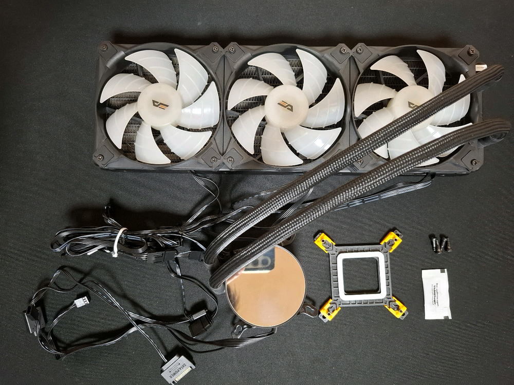 컴퓨터 CPU 수냉쿨러 darkFlash Twister DX-360 ARGB (흑색) 이미지