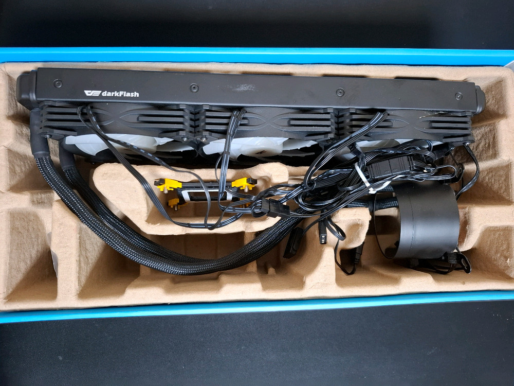 컴퓨터 CPU 수냉쿨러 darkFlash Twister DX-360 ARGB (흑색) 이미지