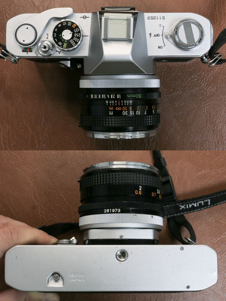 캐논 FTb QL 필름카메라 + FD 50mm / 35mm 렌즈 2개 판매 이미지