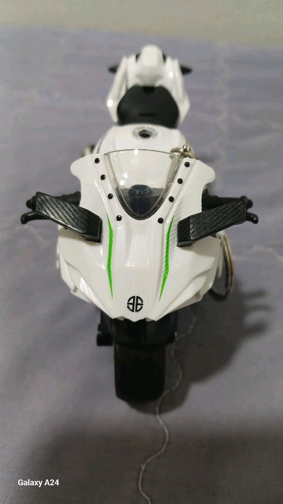 가와사키(Kawasaki)의 슈퍼바이크 모델인 닌자(Ninja) H2R을 재현한 오토바이 다이캐스트(키링)모델명: 이미지
