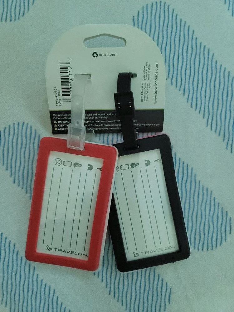 (새상품)TRAVELON 러기지택(네임택)2개 세트 이미지