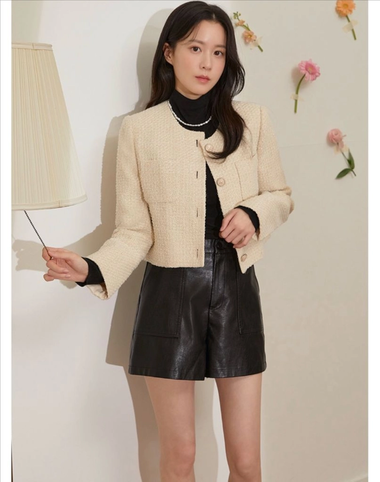 로엠 칼라리스 트위드 자켓 S (새상품) 이미지
