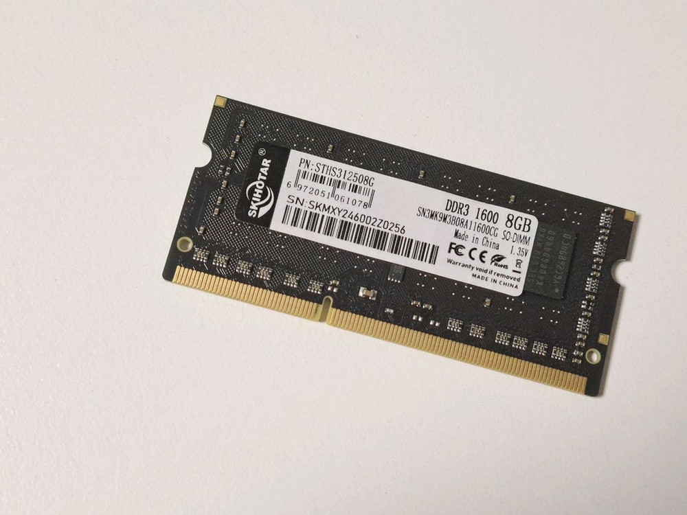 노트북용 DDR3-1600 램 메모리 8GB 8G 8기가 1개 노트북 이미지