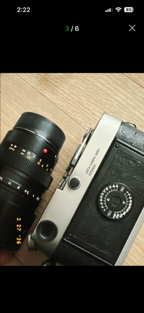 라이카 m6 M6 Leica 필름카메라. 75 미리 스미룩스 이미지