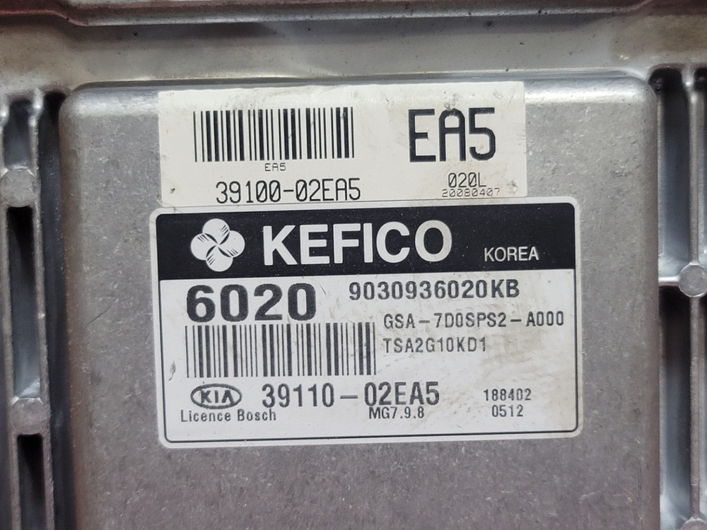 (중고) 기아 뉴모닝 ECU 중고 39100-02EA5 / 39110-02EA5 / 3910002EA5 / 391 이미지