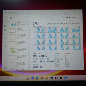 5700x3d, b550i aorus, 64gb (32x2) 보드셋 이미지