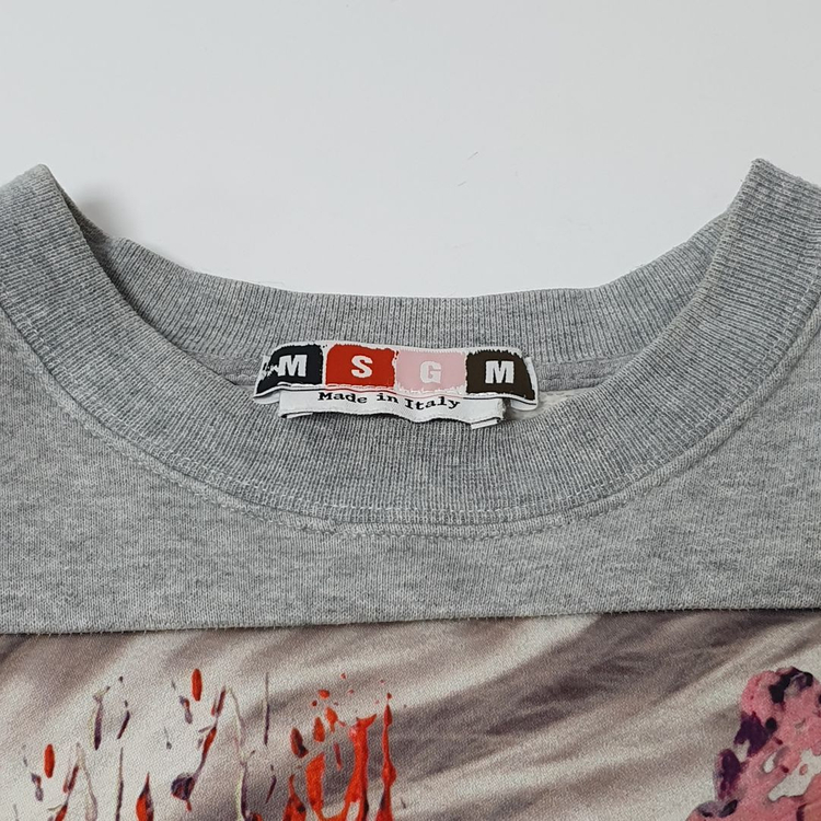 엠에스지엠 MSGM 프린팅 맨투맨 그레이(XS) 이미지