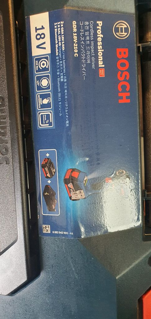 보쉬 GDR18V-210C 풀셋 새상품 이미지