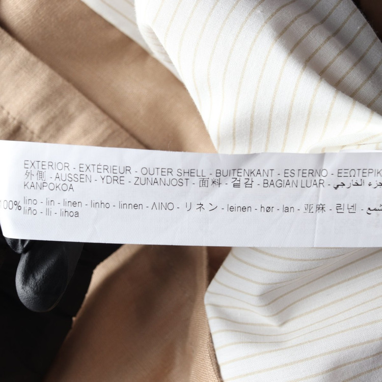 자라 린넨100% 빅포켓 자켓 카라 재킷 베이지 S 이미지