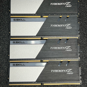 지스킬 DDR4 3200 CL16 32GB 4개 트라이던트 Z 64GB 128GB 램 세트 이미지