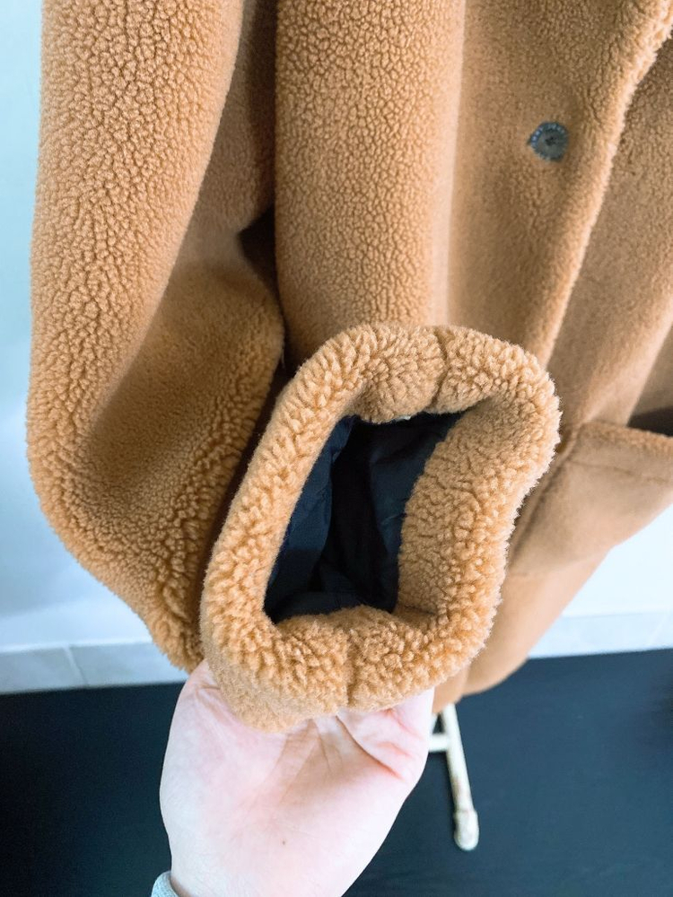 (L)타미힐피거여자루즈핏롱뽀글이점퍼 이미지