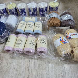 뜨개실 팝니다! (타조뜨개실, 썸머라피안, 린넨, 루이) 이미지