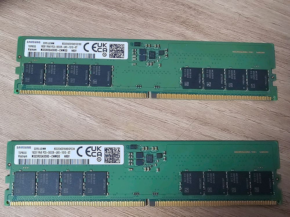 삼성 DDR5 16GB PC5-5600B 램 2개(32GB) 이미지