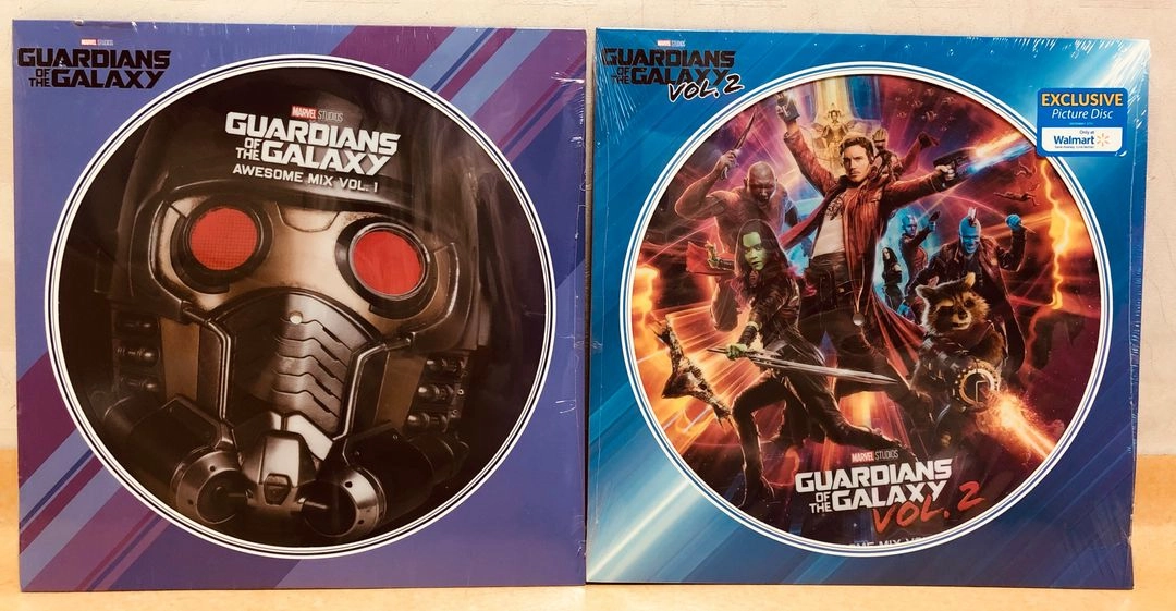 LP ; OST - guardians of galaxy 가디언즈 오브 갤럭시 엘피 음반 2장 픽쳐디스크 영화 음악 이미지