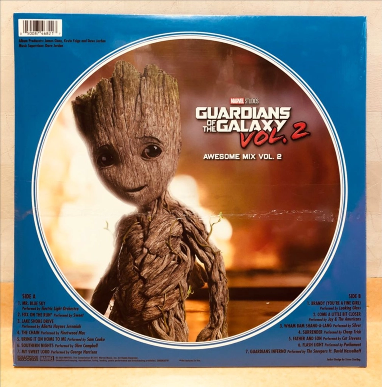 LP ; OST - guardians of galaxy 가디언즈 오브 갤럭시 엘피 음반 2장 픽쳐디스크 영화 음악 이미지