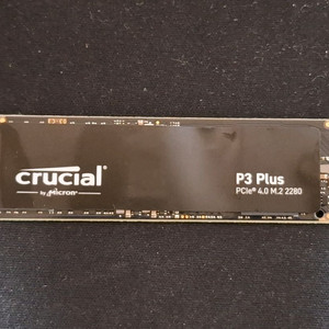 컴퓨터 저장장치 마이크론 크루셜 P3 PLUS M.2 NVME SSD 1TB 이미지