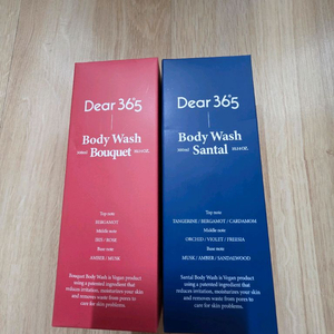 (새상품) 디어36.5(Dear 365) 비건 바디워시 [부케] 300ml + [상탈] 300ml 이미지