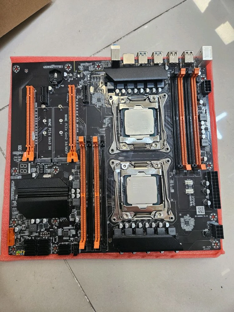 X99 듀얼 CPU 메인보드 DDR4 E5 2680 V3*2CPU 새상품 이미지