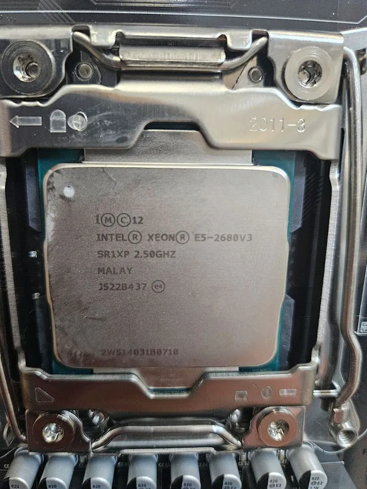 X99 듀얼 CPU 메인보드 DDR4 E5 2680 V3*2CPU 새상품 이미지