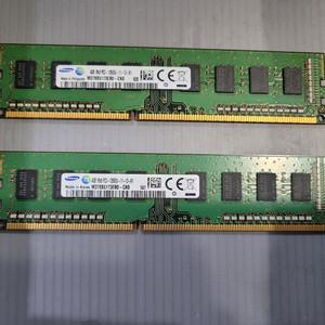 삼성 DDR3 4GB PC3-12800U 램 2개 일괄 이미지