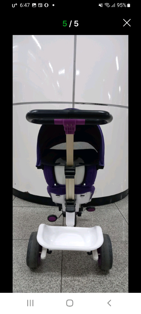 최고급 명품 초경량 기내반입 유모차 세발자전거 트라이크 맘디. 현존하는 세발 자전거 유모차 중 가장 가볍습니다. 수 이미지