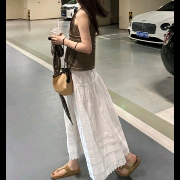 여성 화이트 스커트(새상품) 이미지