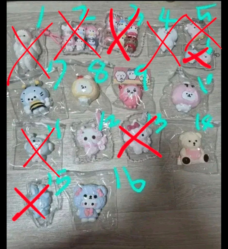 수제 말랑이/스퀴시 (산리오, 리락쿠마, 치이카와, 농담곰 등 이미지
