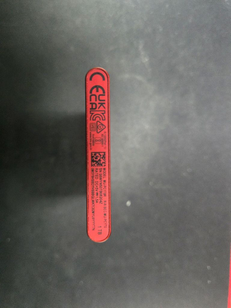 삼성 T7 포터블 외장 SSD 1TB 레드 이미지