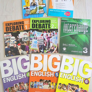 [새책]다양한 영어 교재 모음(Interchange, Reading Challenge, Big English 등) 이미지