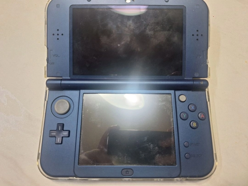 New 닌텐도 3DS XL 메탈릭 블루 및 칩 일괄 (칩은 썬문 + 울트라까지) - 안심되는 중고거래