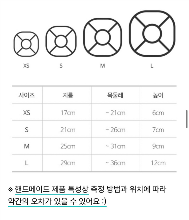 고양이 둥구름 넥카라S 2개(아이보리, 차콜) 이미지
