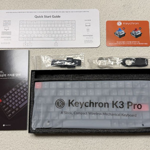 S급 키크론 K3 PRO RGB 기계식 핫스압 적축 + 전용 케이스 이미지