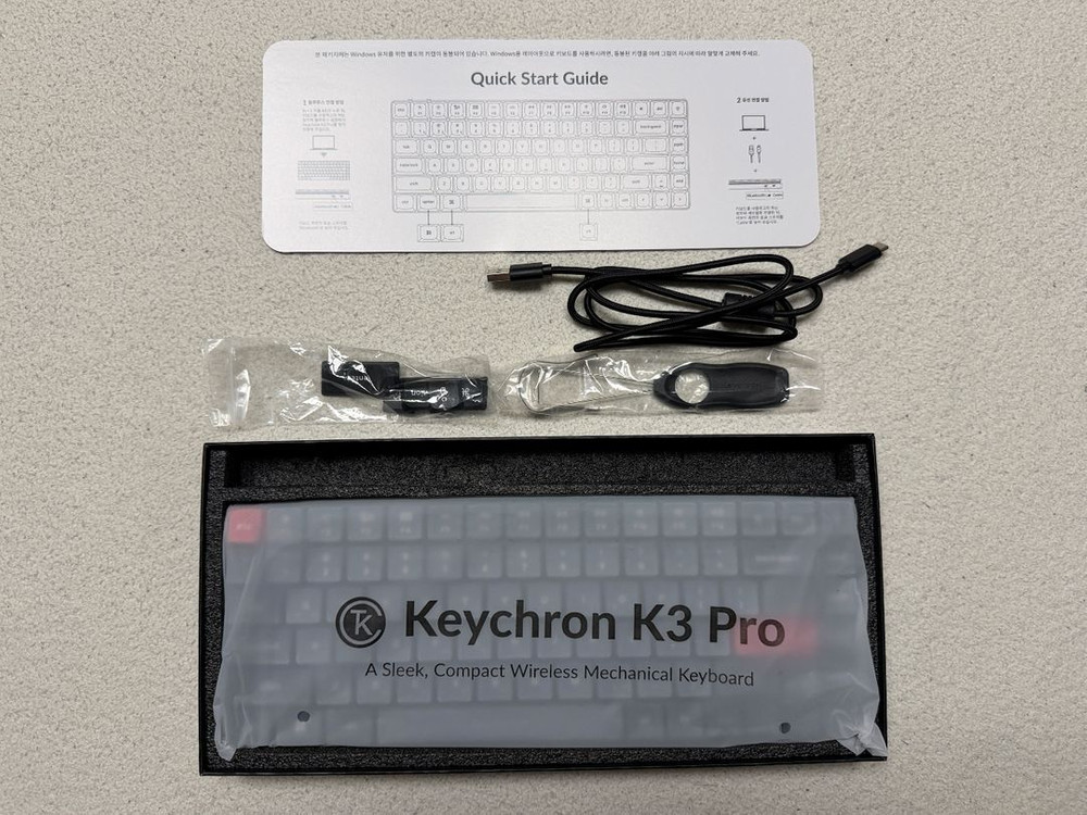 S급 키크론 K3 PRO RGB 기계식 핫스압 적축 + 전용 케이스 이미지