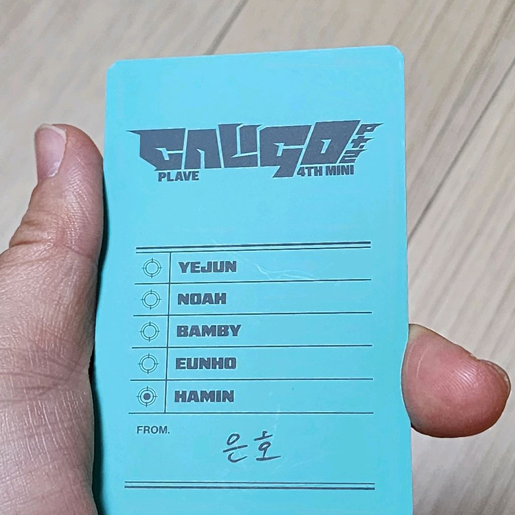 플레이브 PLAVE 칼리고2 하민 포토카드 포카 굿즈 팝니다 이미지