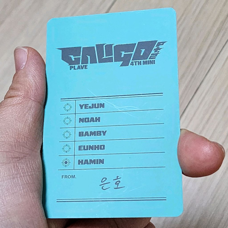 플레이브 PLAVE 칼리고2 하민 포토카드 포카 굿즈 팝니다 이미지