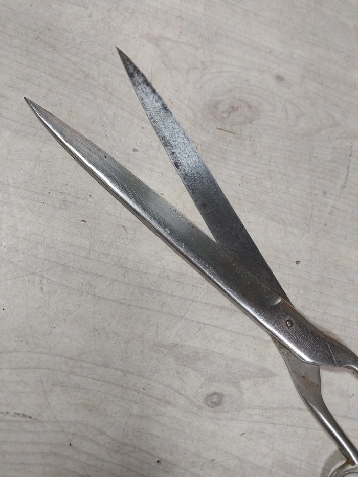 1960-70년대 독일제 30cm 빈티지 재단 가위 이미지