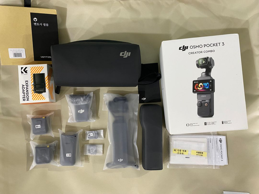 DJI 오즈모 포켓3 크리에이터 콤보 + 기타 액세서리 | 총 120만원 상당 풀세트 판매합니다 이미지