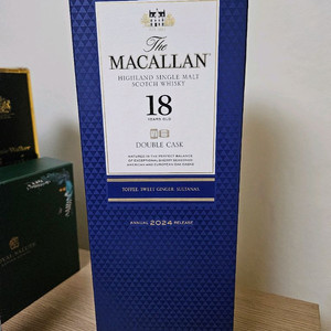 맥캘란18년 더블캐스크 2024 박스와 공병 이미지