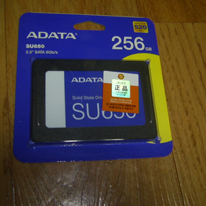 ADATA su650 SSD 256GB 미개봉제품 이미지