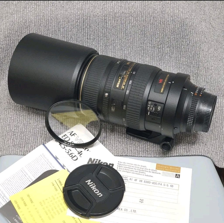 니콘 AF 80-400mm 망원줌렌즈 이미지