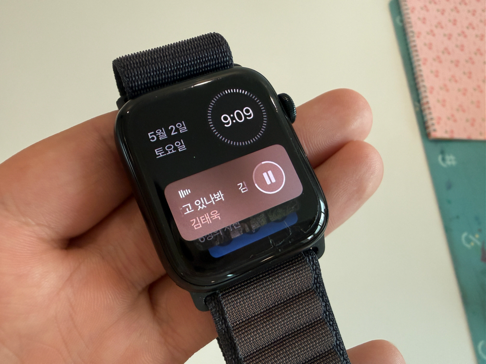애플워치 SE2 44mm GPS 블랙 이미지