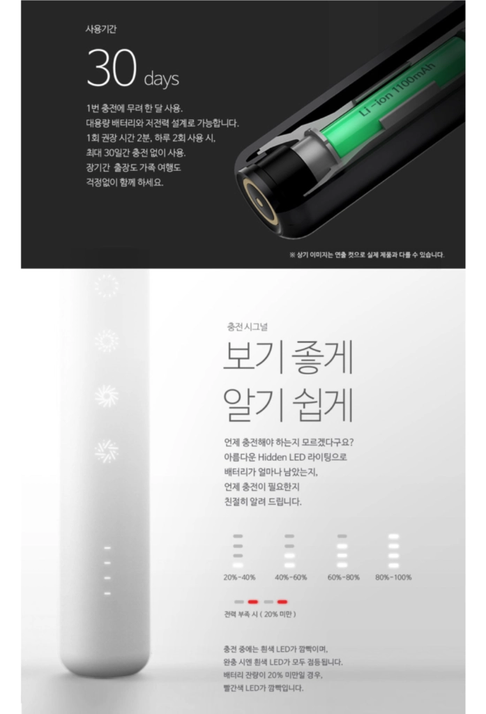 미타 음파 전동칫솔 3개(리필모 12개 포함) 이미지
