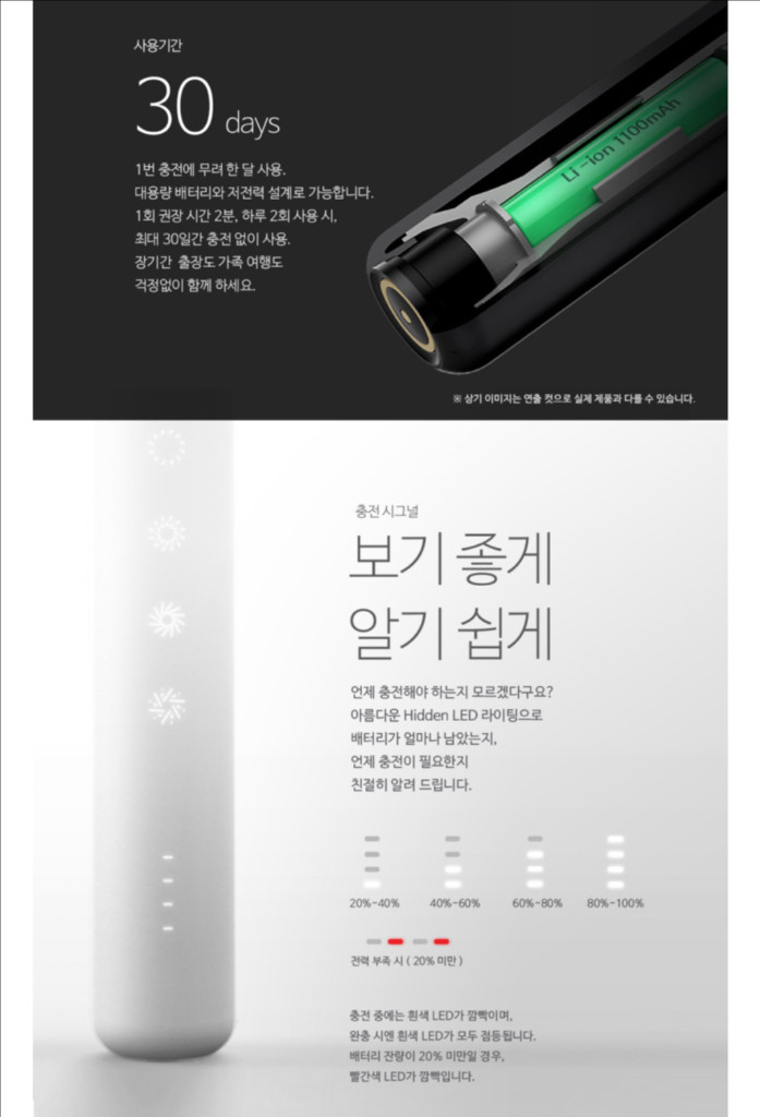 미타 음파 전동칫솔 3개(리필모 12개 포함) 이미지