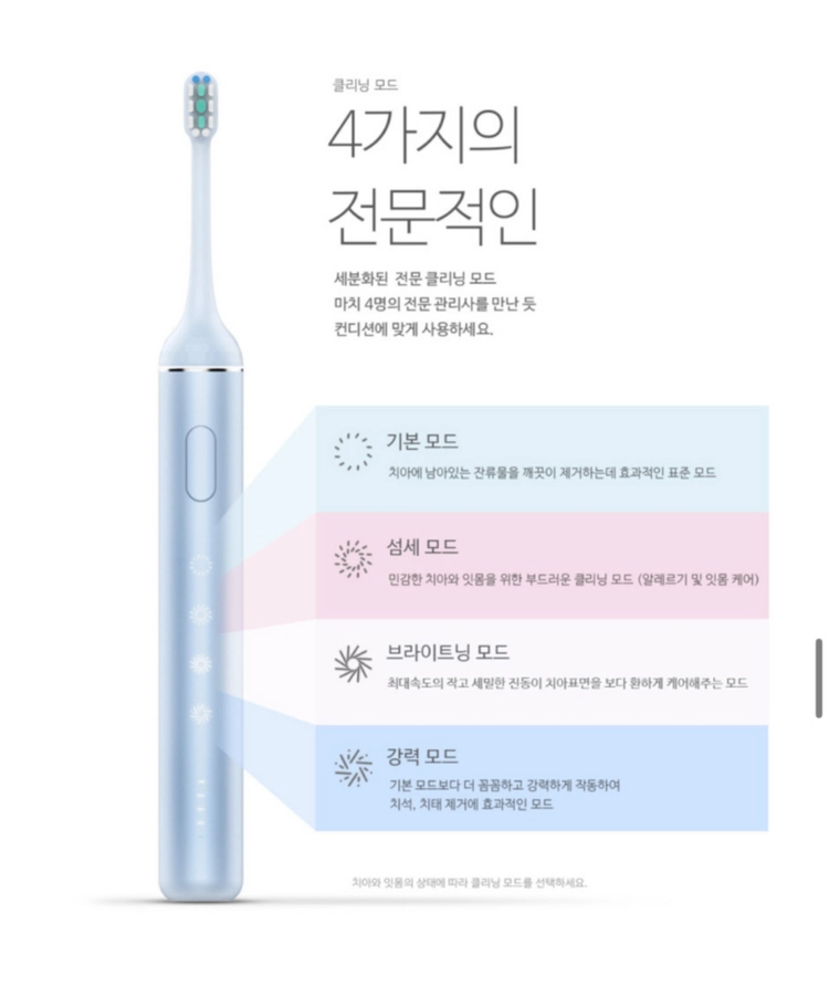 미타 음파 전동칫솔 3개(리필모 12개 포함) 이미지