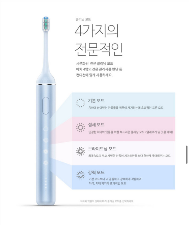 미타 음파 전동칫솔 3개(리필모 12개 포함) 이미지