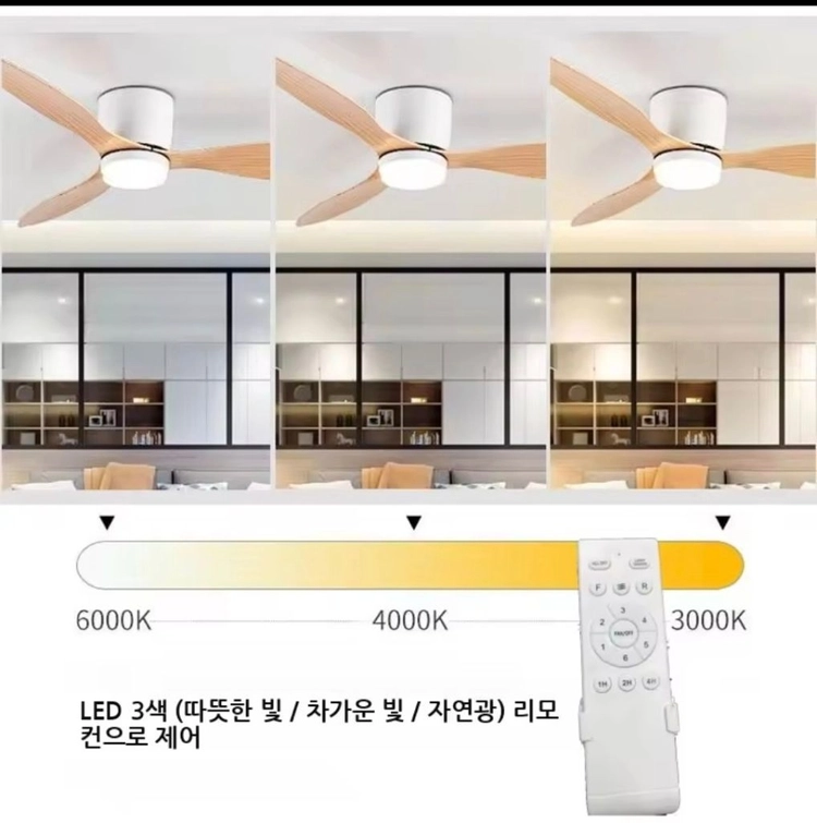새상품 LED 조명 선풍기 천장 실링팬 이미지