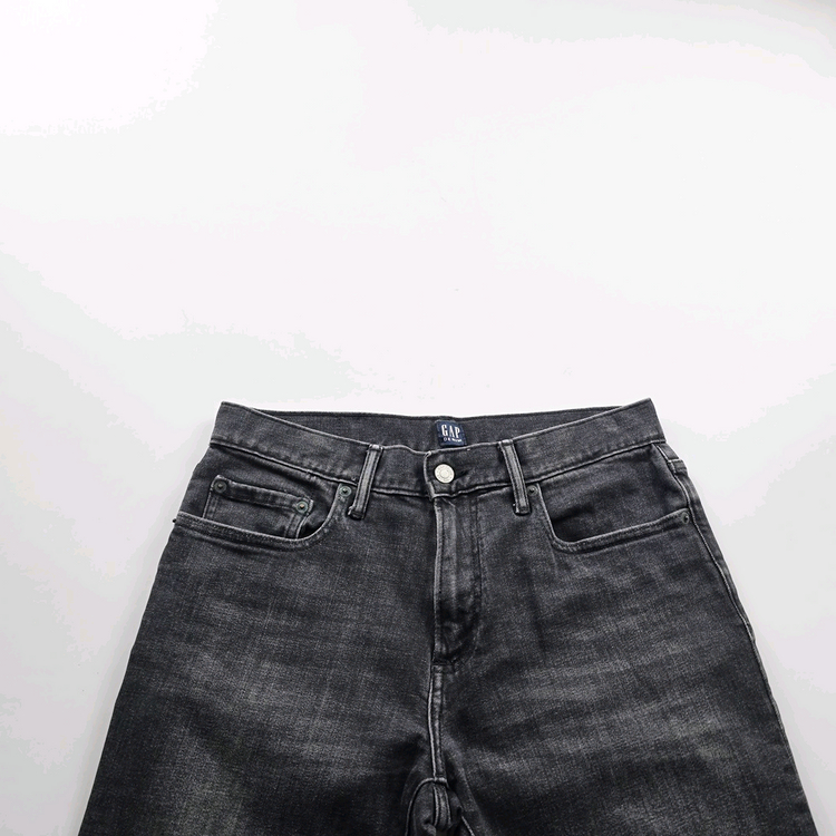 갭 청바지 슬림 흑청 스판 캐주얼 데님 사이즈30 R5571 이미지