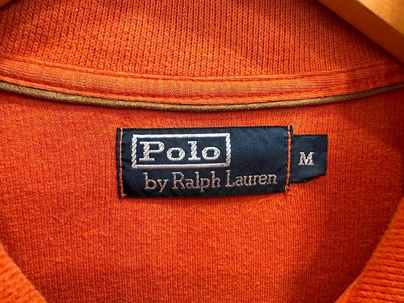 Polo 폴로 랄프로렌 오렌지 반집업 니트 이미지