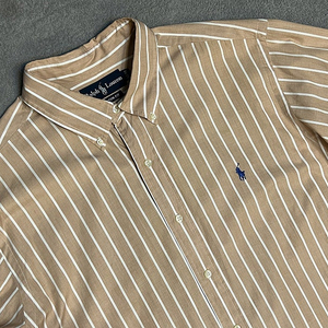 XL polo 폴로 랄프로렌 스트라이프 / 깅엄체크 셔츠 블루 레드 베이지 이미지